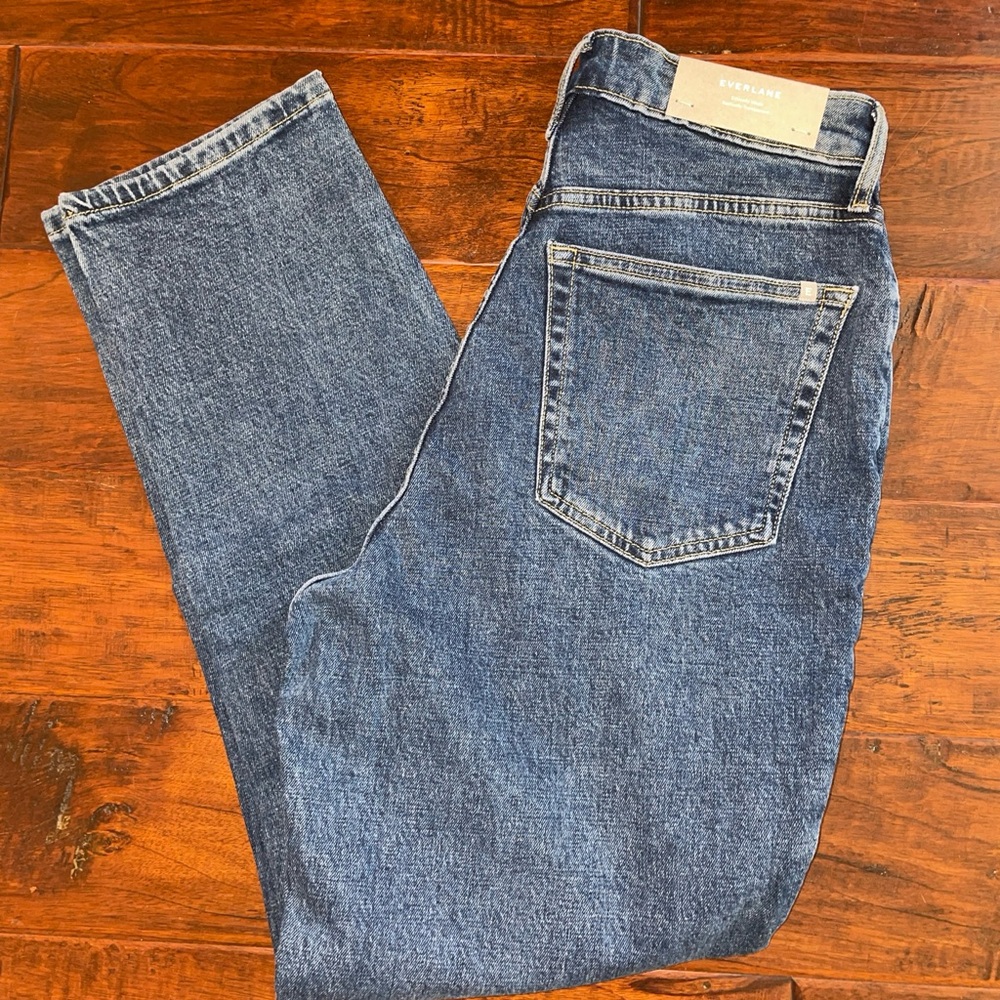 Everlane The Curvy Cheeky Straight Jean Organic Cotton Size 29 Regular HR NWT